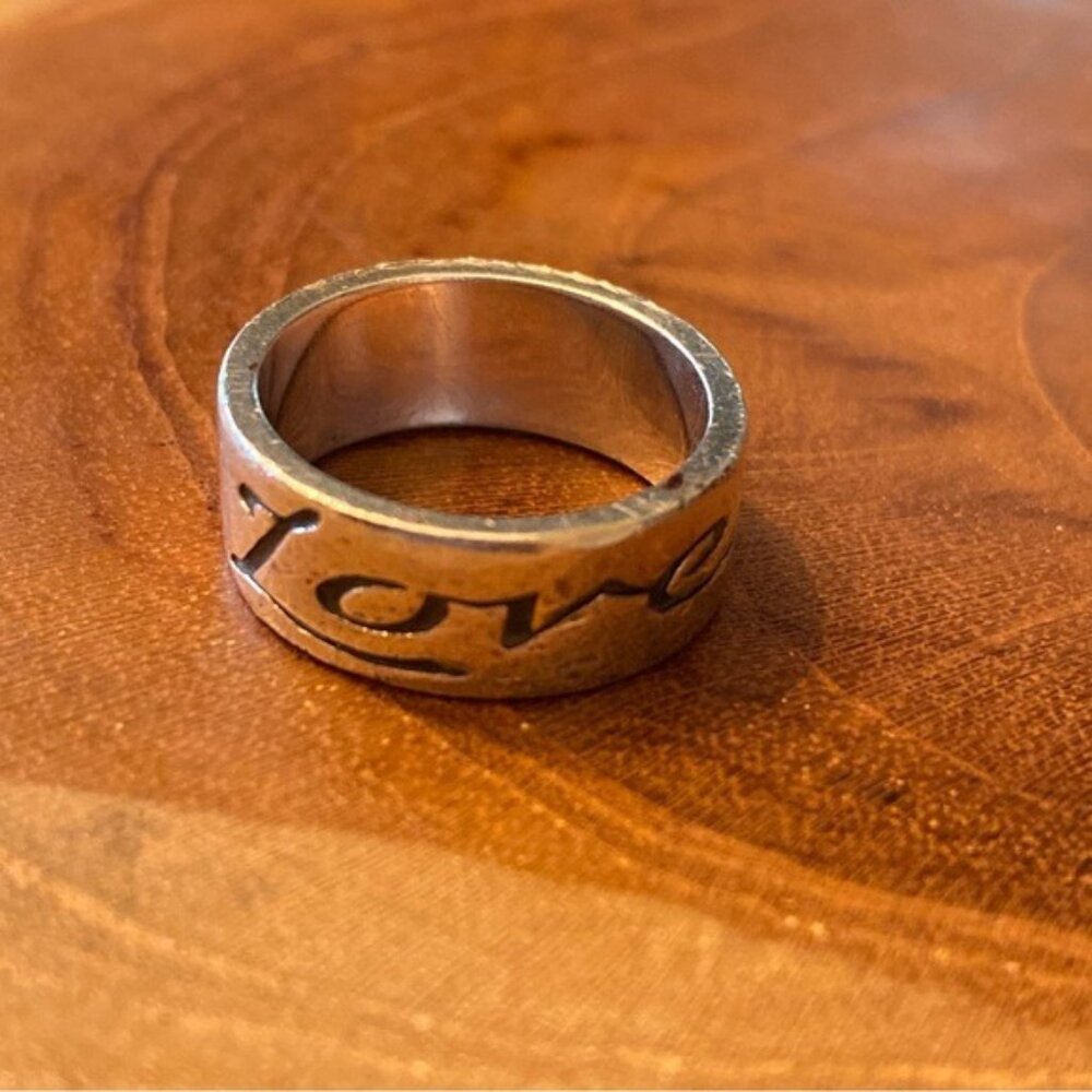 RETIRED James Avery Love Ring, Sterling Silver, Size 6.5